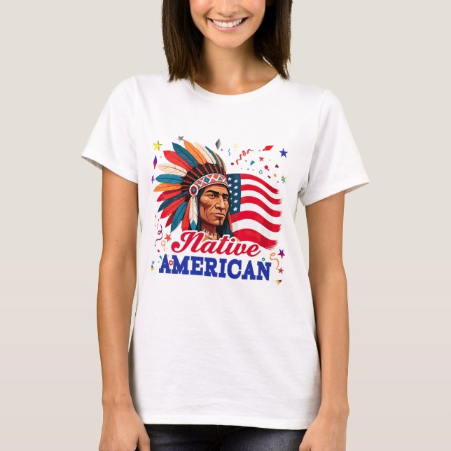 Urinhemska amerikaner  t shirt (Framsida)