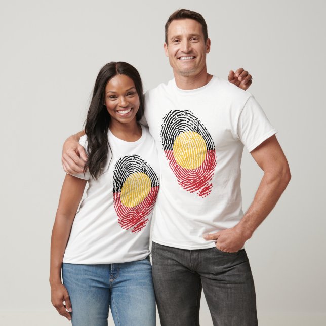 Urinhemska Australien fingeravtryck  T Shirt (Unisex)