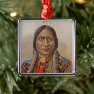 Urinhemska: Lakota Sitting Bull, Reklamfilm för ci Julgransprydnad Metall