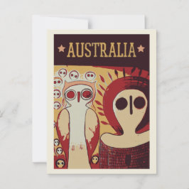 Urinmänniskors konst i Australien Vykort