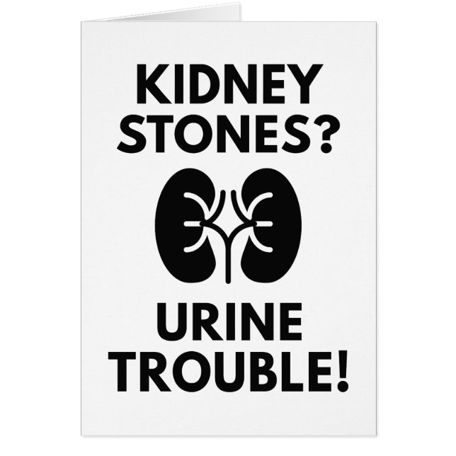 Urinproblem Hälsningskort (Framsidan)