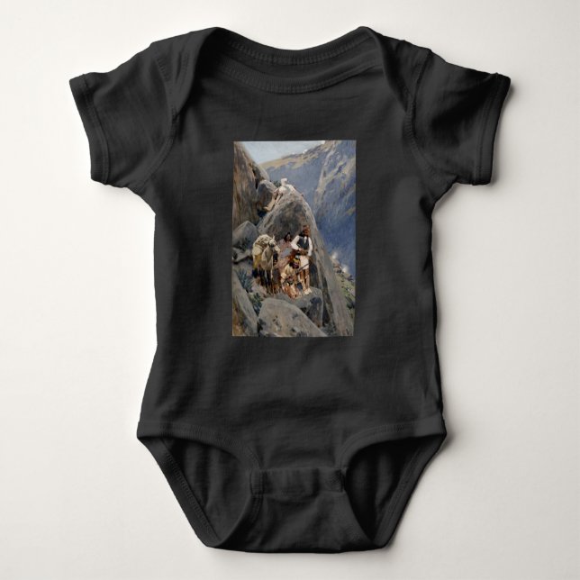 Urinvånar-Ikoner: Apachekrigare, US Kavalleri T Shirt (Framsida)