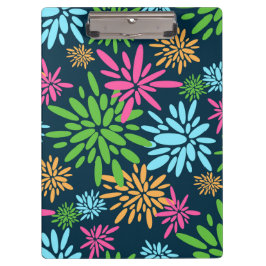 Urklipp för färgade Fireworks-blommor för abstrakt