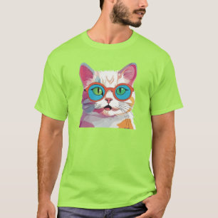 Urklipp för skärglas med katthuvud-78199 t shirt