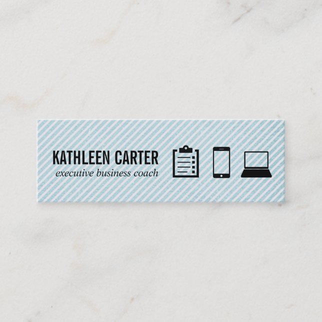 Urklipp | MOBILA | Bärbar dator Mini Visitkort (Framsida)