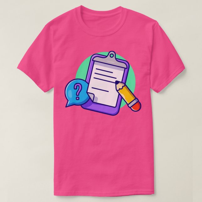 Urklipp, Pappert och med penna T Shirt (Design framsida)