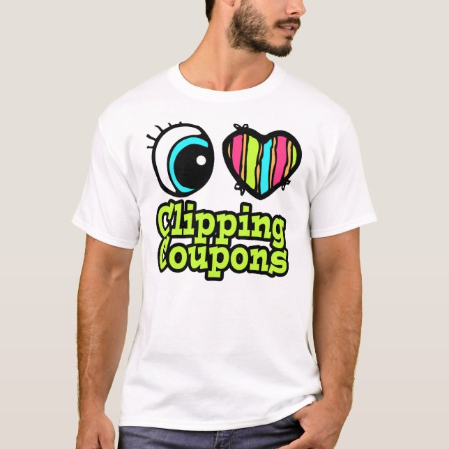 Urklippskuponger för Bright Öga Heart I Kärlek Tee (Framsida)