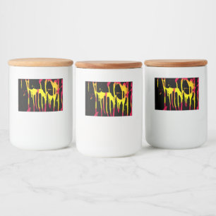 urkor, sporrar och bacchanal mat etiketter