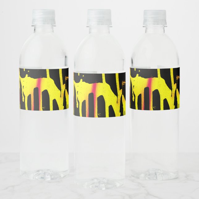 urkor, sporrar och bacchanal vattenflaskor etikett (Flaskor)