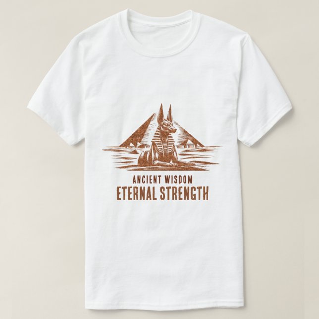 Urkundig Visdom, Evig Styrka - Glitterguld T Shirt (Design framsida)