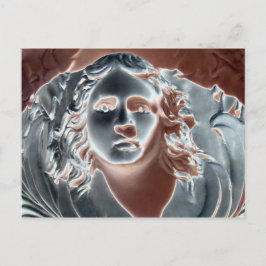 Urn Ansikte Copper Grått Computer Art Vykort