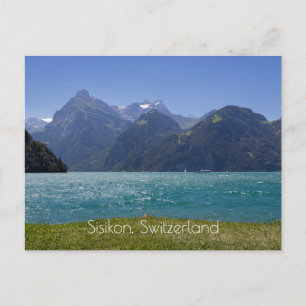 Urnersee sommarvy, Schweiz Vykort