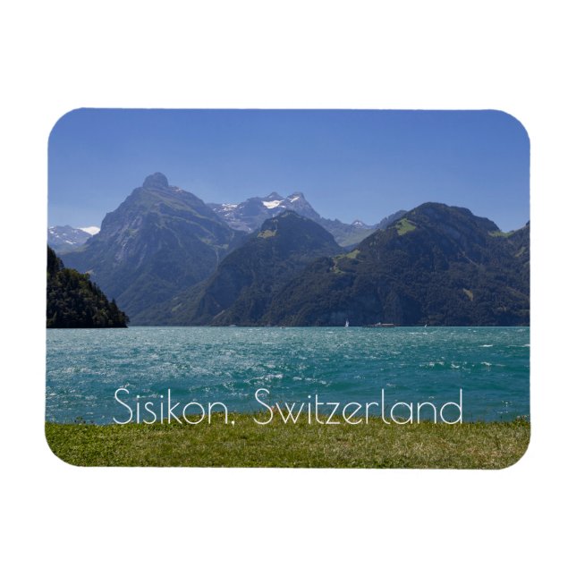 Urnersee Summer View, Schweiz Magnet (Horisontell)
