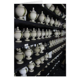 Urns av hår hälsningskort