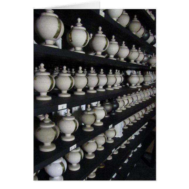 Urns av hår hälsningskort (Framsidan)