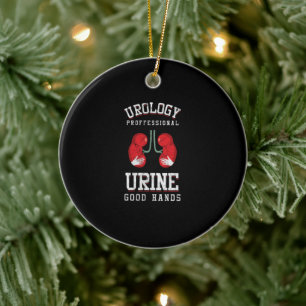 Urologist Urine Bra Händer Urology Puns Urology Ur Julgransprydnad Keramik