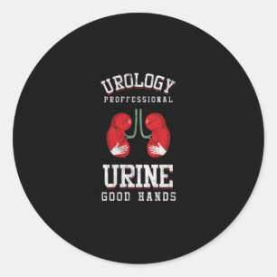 Urologist Urine Bra Händer Urology Puns Urology Ur Runt Klistermärke