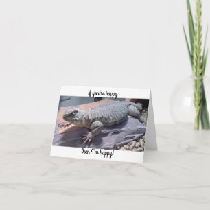 Uromastyx ödla, om du är grattis på kort