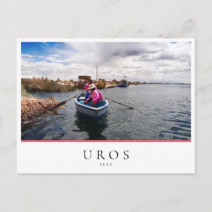 Uros-öarna Sjö Titicaca, Peru Vykort