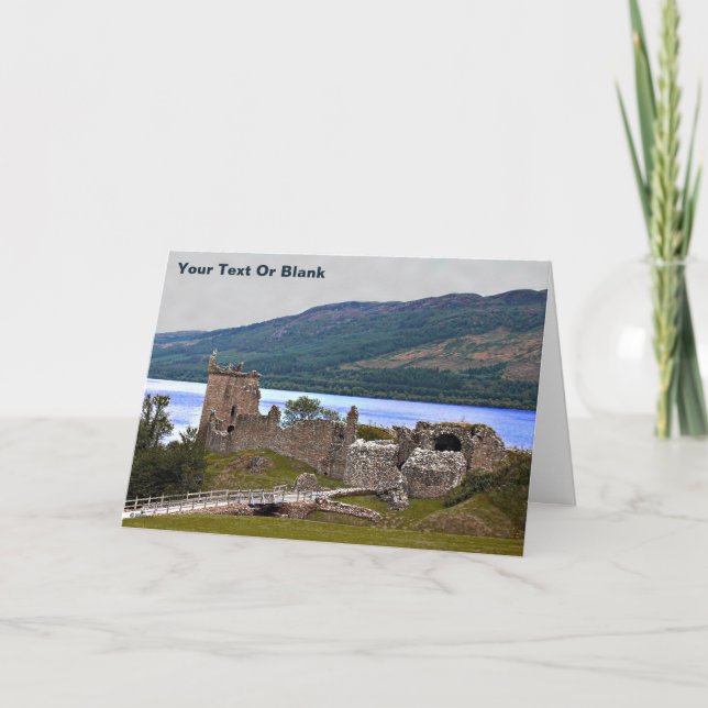 Urqhart Castle - Loch Ness Helgkort (Framsida)