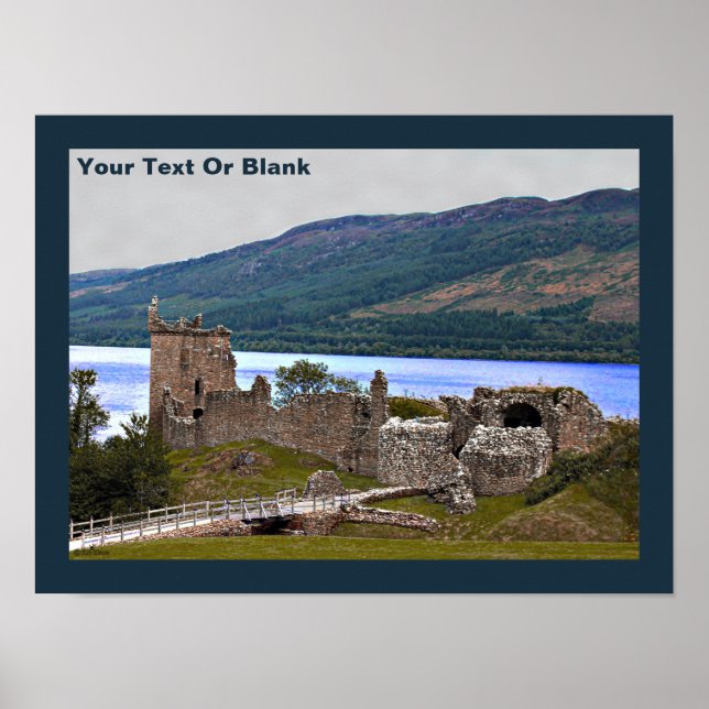 Urqhart Castle - Loch Ness Poster (Framsidan)