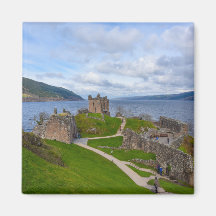 Urquhart Castle längs Loch Ness, Skottland