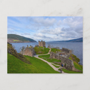 Urquhart Castle längs Loch Ness, Skottland Vykort