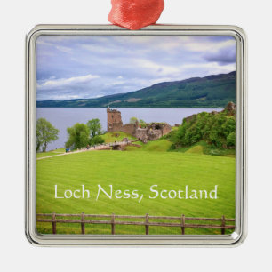 Urquhart Castle Loch Ness Scotland Photograph Julgransprydnad Metall