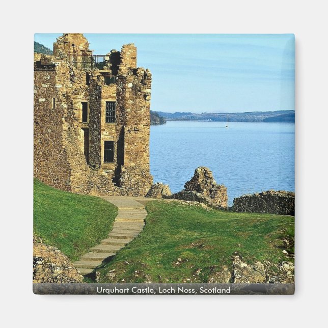 Urquhart Castle, Loch Ness, Skottland Magnet (Framsidan)