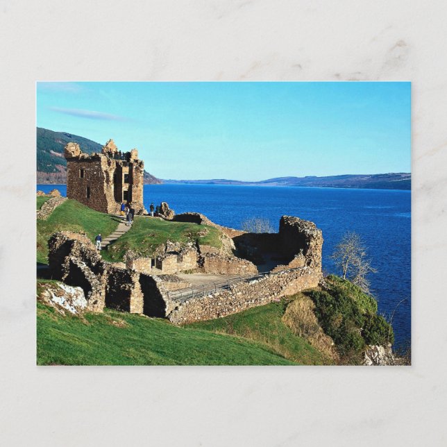 Urquhart Castle, Loch Ness, Skottland Vykort (Framsida)