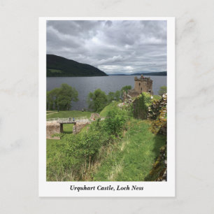 Urquhart Castle on Loch Ness, Highlands Scotland Vykort
