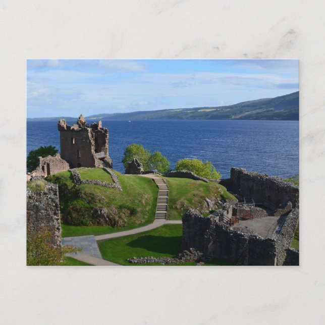 Urquhart Castle Ruins Vykort (Framsida)