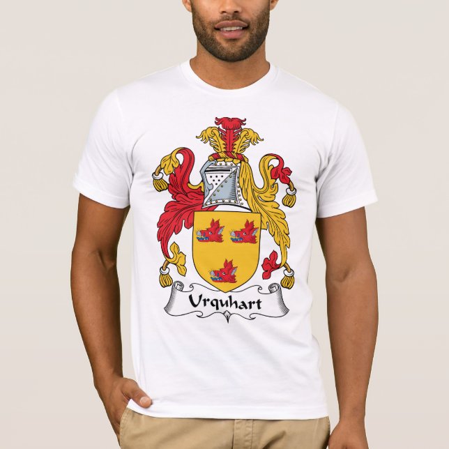 Urquhart familjvapensköld t shirt (Framsida)