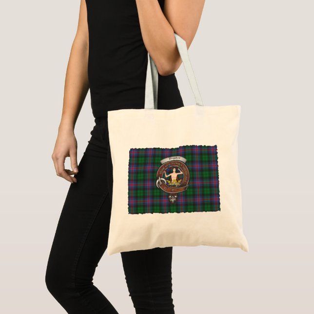 Urquhart Klan Badge Tartan Tote Tygkasse (Framsida (produkt))