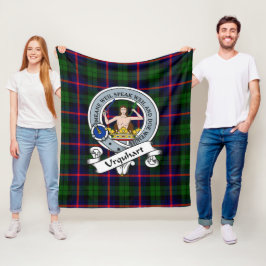 Urquhart Modern Klansymbol Tartan Rutig Fleecefilt
