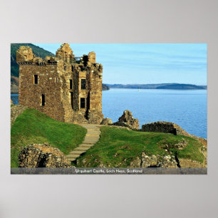 Urquhart slott, Loch Ness, Skottland Poster