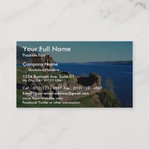 Urquhart slott, Loch Ness, Skottland Visitkort
