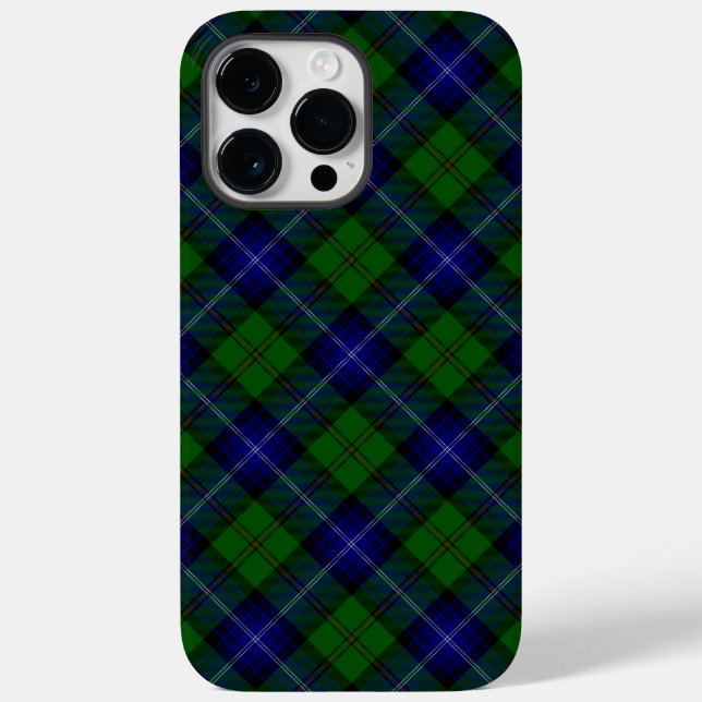 Urquhart-tartan blågrön rutig (Baksida)