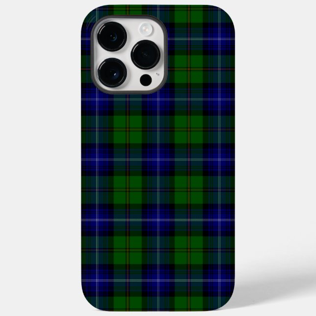 Urquhart tartan blue grönt plaid (Baksida)