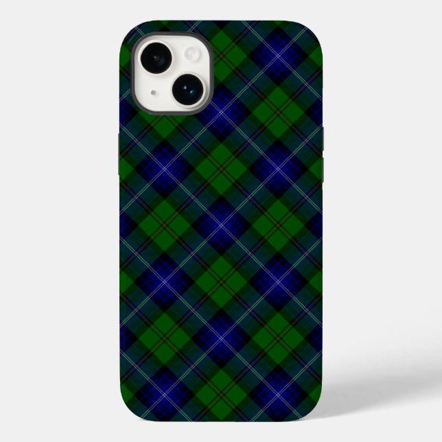 Urquhart tartan blue grönt plaid (Baksida)