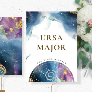 Ursa Major Bord skriver Celestial Watercolor Theme Inbjudningar