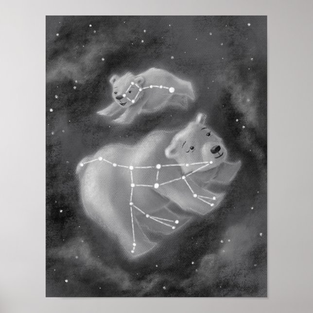 Ursa Major och Ursa Minor Bears Poster (Framsidan)