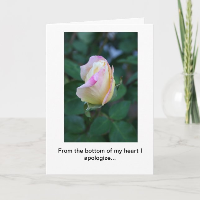 Ursäkt för Inconsiderationhälsningkort Kort (Framsida)