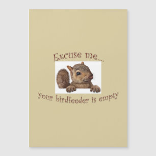 Ursäkta...din fågelmatare är tom