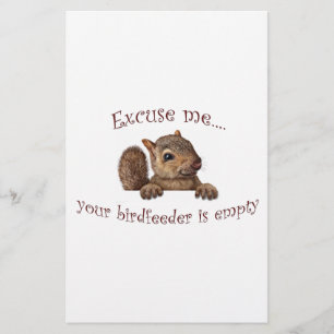 Ursäkta...din fågelmatare är tom