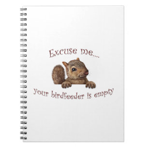 Ursäkta...din fågelmatare är tom anteckningsbok