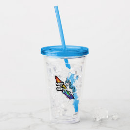 Ursäkta inte Ursäkta Enhörning Akryl Tumbler Take Away Mugg