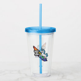 Ursäkta inte Ursäkta Enhörning Akryl Tumbler Take Away Mugg