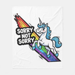 Ursäkta Inte Ursäkta Enhörning Fleecefilt