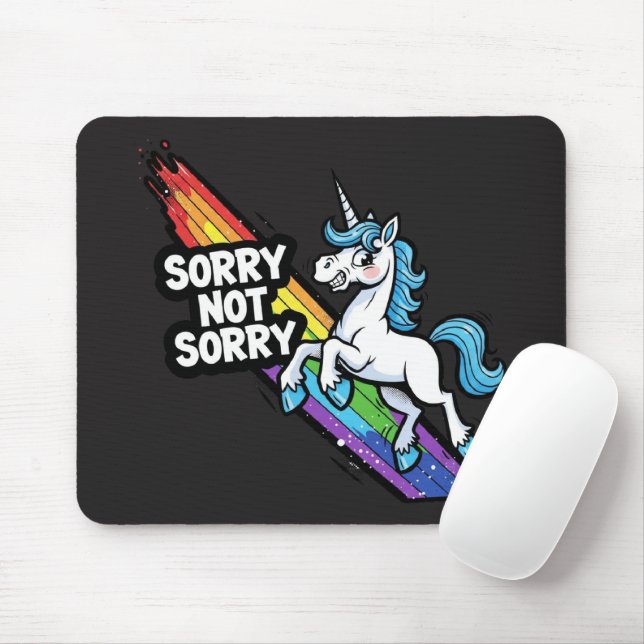 Ursäkta inte Ursäkta Enhörning Musmattor (Med mus)